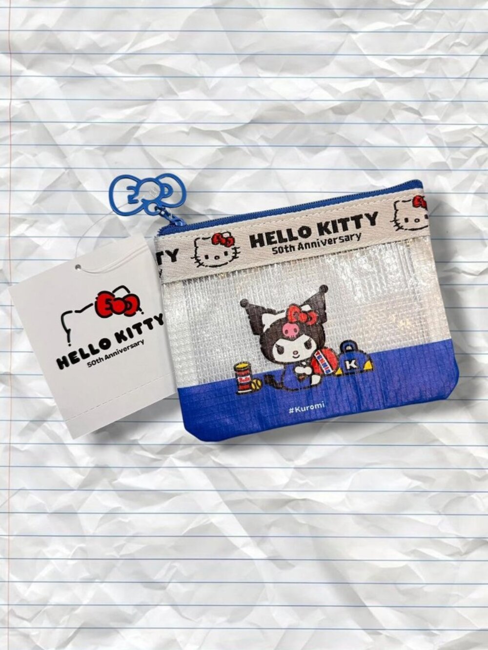 50th Anniversary Kuromi Mini Coin Purse Pouch